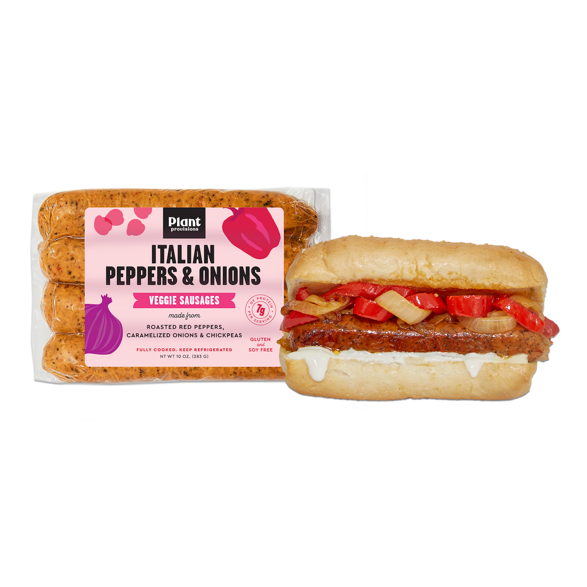 Italian Peppers & Onions Veggie Sausage Plant Provisions